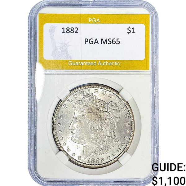 1882 Morgan Silver Dollar PGA MS65