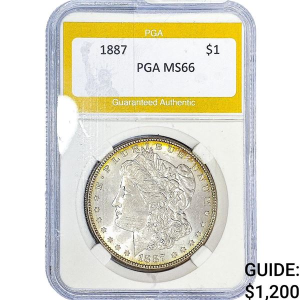 1887 Morgan Silver Dollar PGA MS66