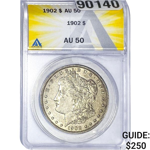 1902 Morgan Silver Dollar ANACS AU50
