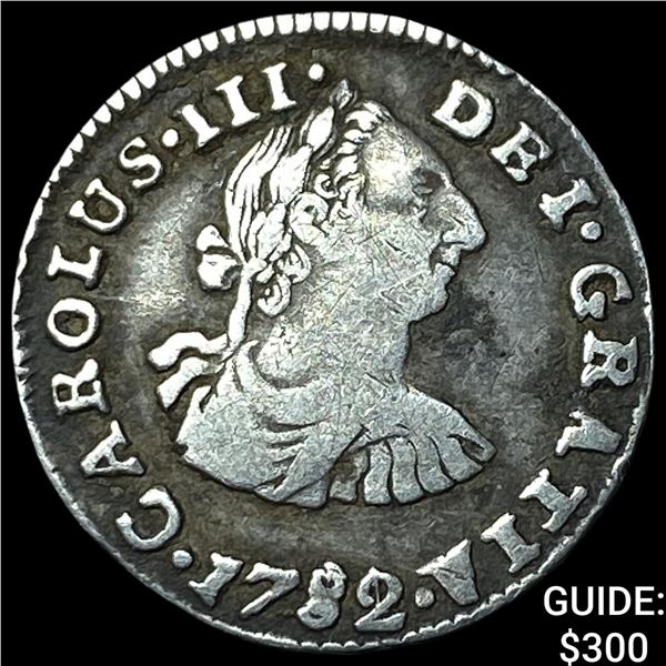 1782/1 PR Bolivia Charles III Silver 1/2 Real