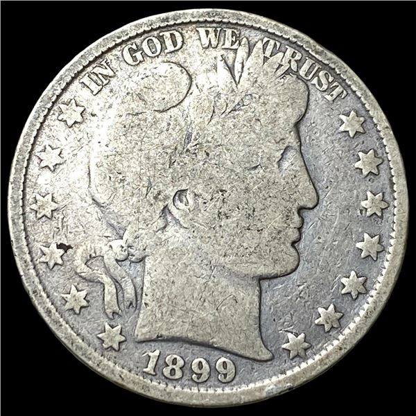 1899 Silver Barber Half Dollar NICELY  CIRCULATED