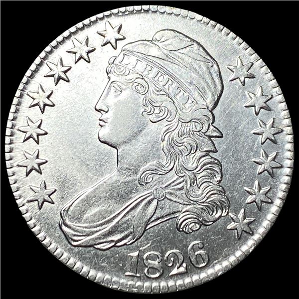 1826 Silver Capped Bust Half Dollar CLOSELY  UNCIRCULATED