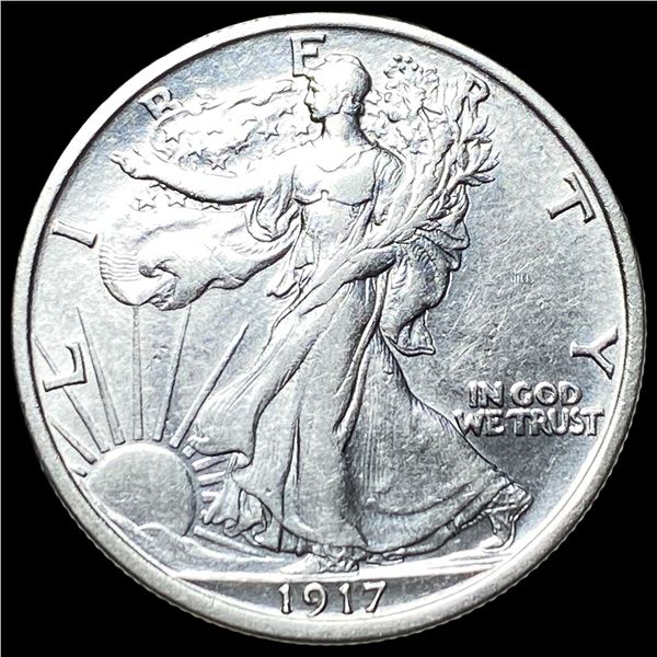 1917 Walking Liberty Half Dollar CHOICE AU