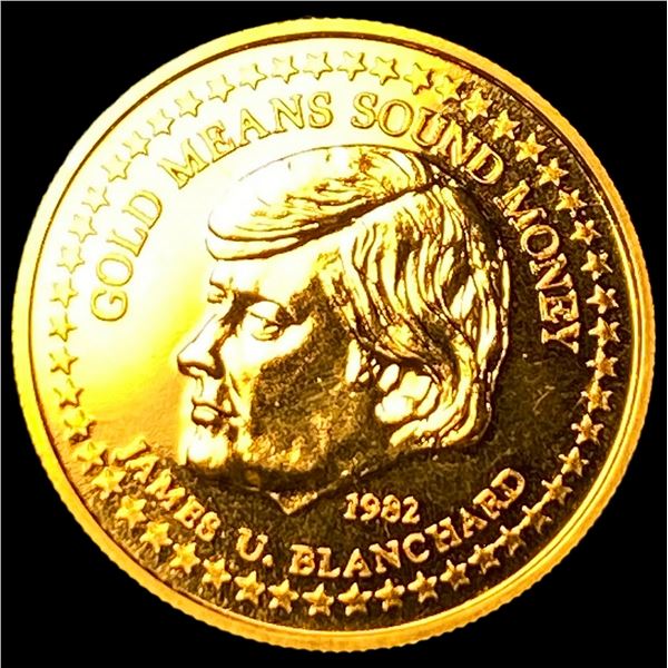 1982 Gold 1/4oz 25C James U. Blanchard  UNCIRCULATED