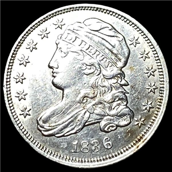 1836 Capped Bust Silver Dime CLOSELY  UNCIRCULATED