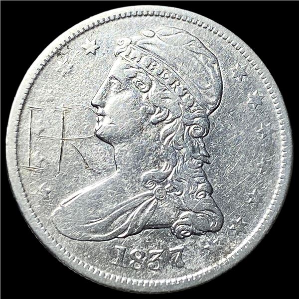 1837 Capped Bust Half Dollar NEARLY  UNCIRCULATED