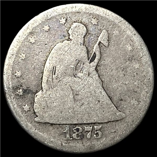 1875-S Silver Twenty Cent NICELY CIRCULATED