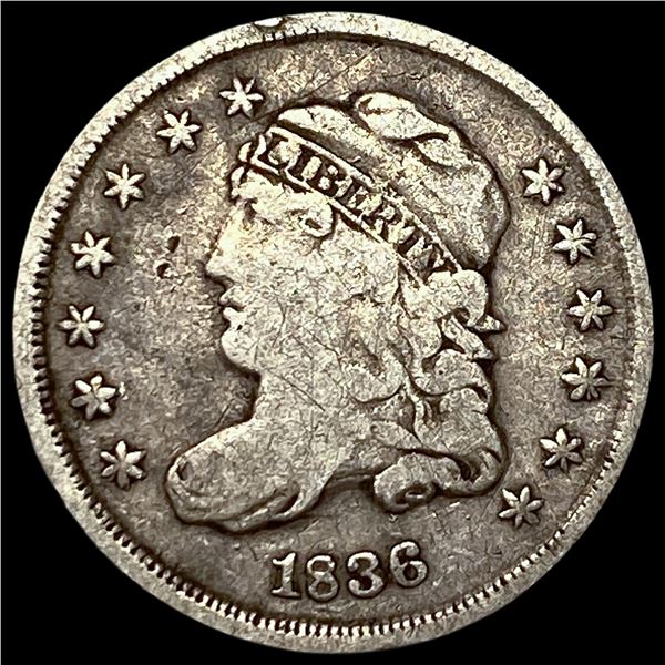 1836 Capped Bust Half Dime NICELY CIRCULATED