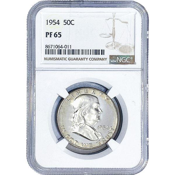 1954 Franklin Half Dollar NGC PF65