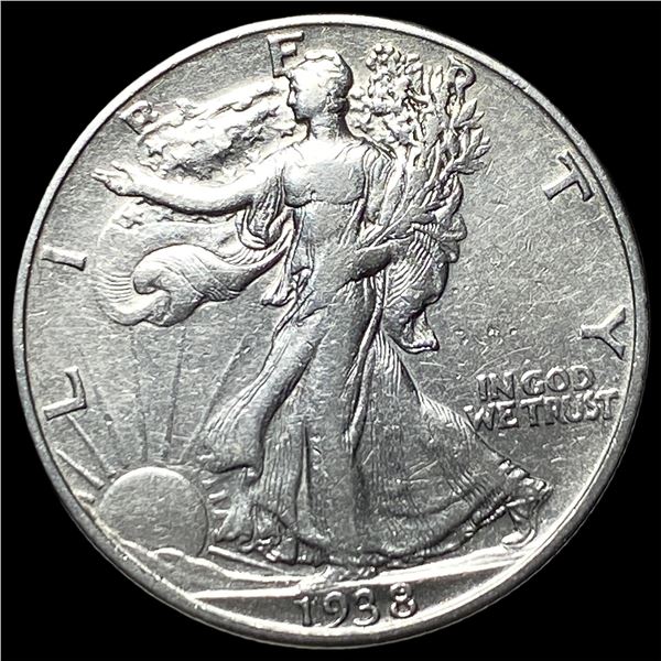 1938-D Silver Walking Liberty Half Dollar  CLOSELY UNCIRCULATED