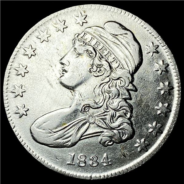 1834 Capped Bust Half Dollar CLOSELY  UNCIRCULATED