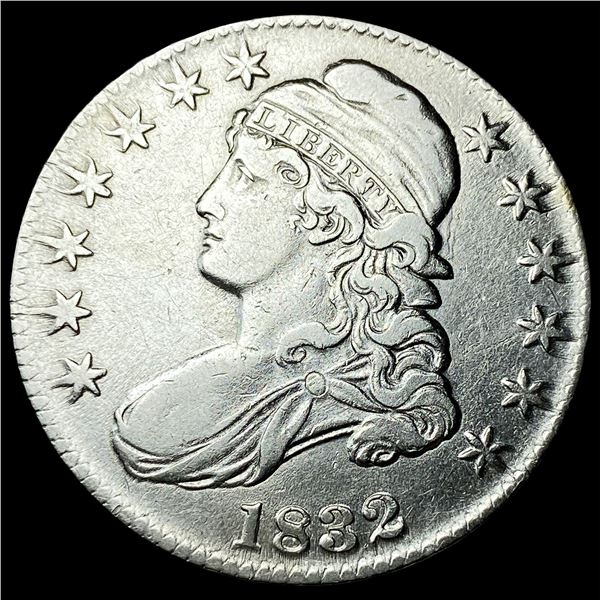 1832 Capped Bust Half Dollar NEARLY  UNCIRCULATED