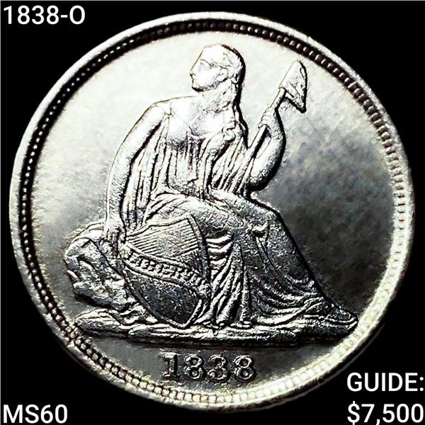 1838-O Seated Liberty Dime