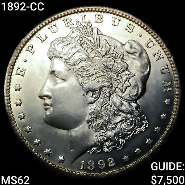 1892-CC Morgan Silver Dollar