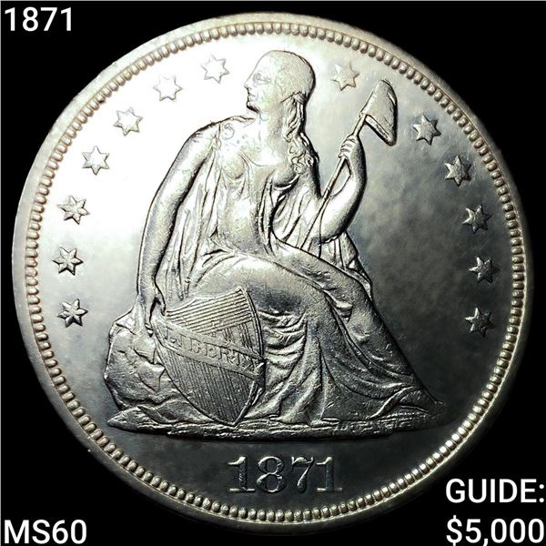 1871 Seated Liberty Dollar