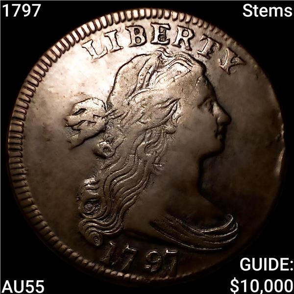 1797 Stems Draped Bust Large Cent