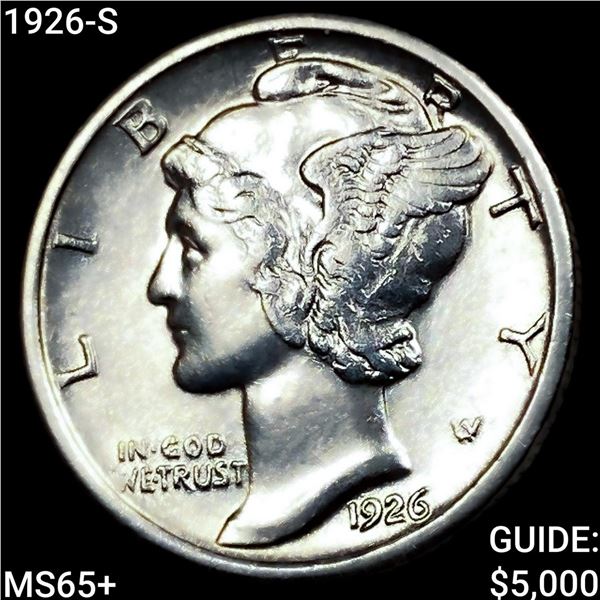 1926-S Mercury Dime GEM BU +