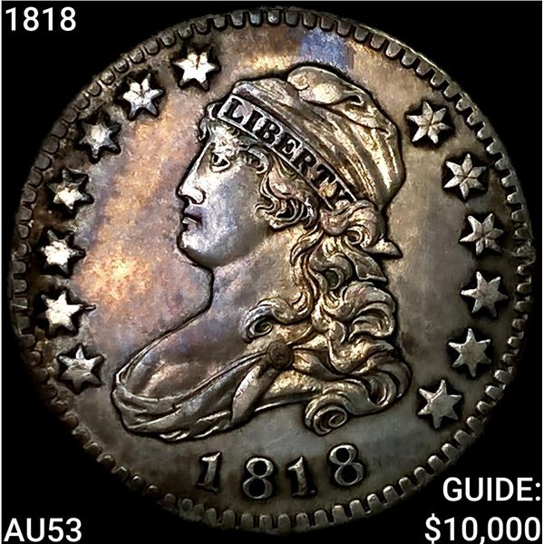 1818 Capped Bust Quarter CLOSELY UNCIRCULATED