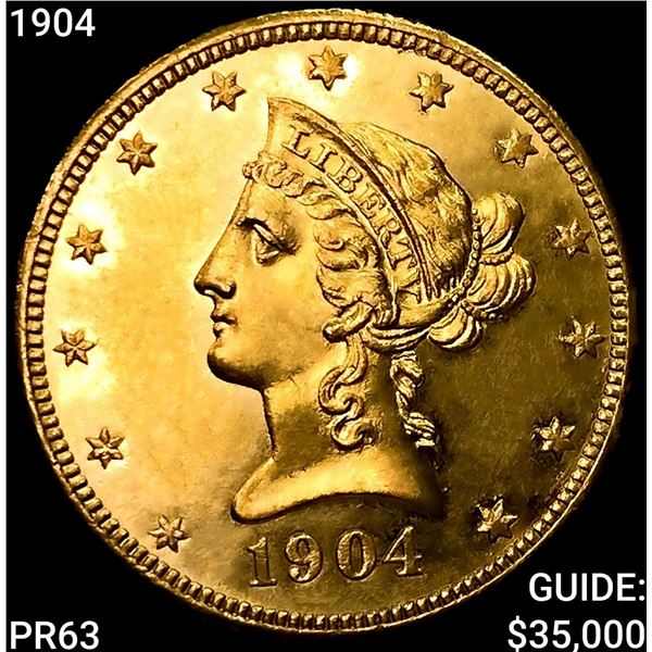 1904 $10 Gold Eagle CHOICE PROOF