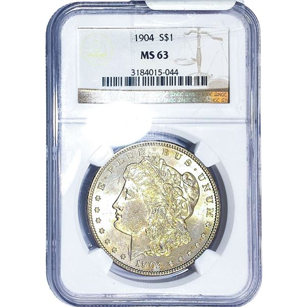 1904 Morgan Silver Dollar NGC MS63