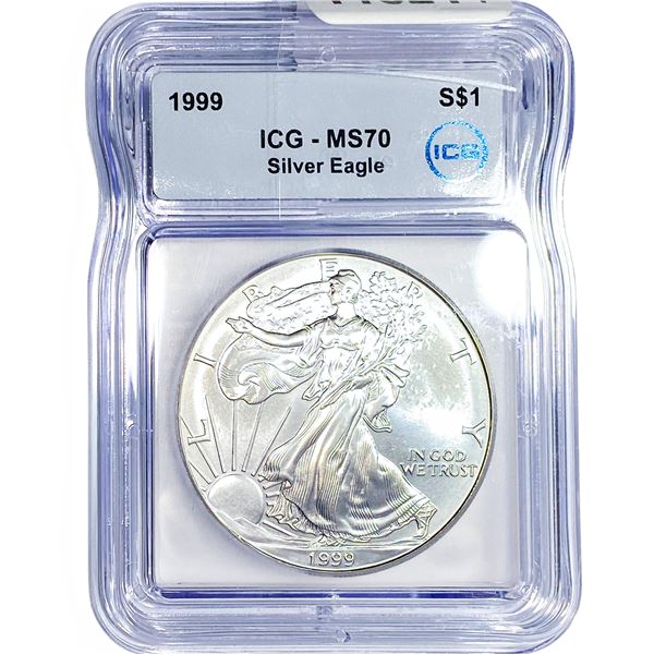 1999 Silver Eagle ICG MS70