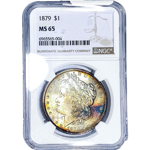 1879 Morgan Silver Dollar NGC MS65