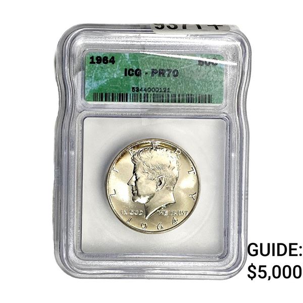 1964 Kennedy Half Dollar ICG PR70