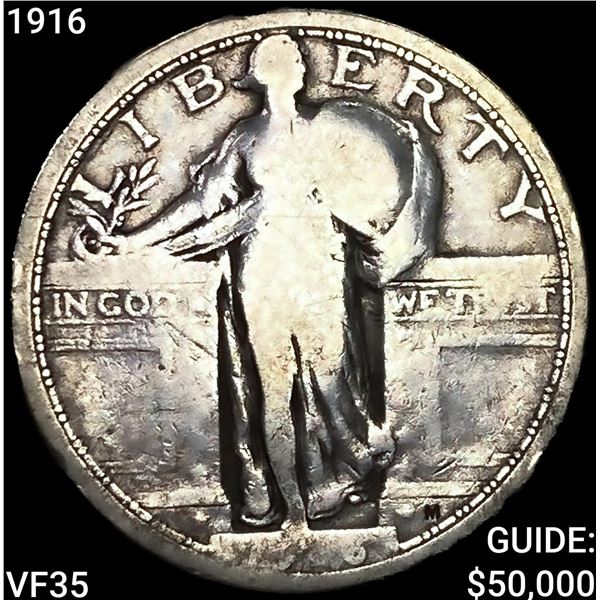 1916 Standing Liberty Quarter ABOUT UNCIRCULATED