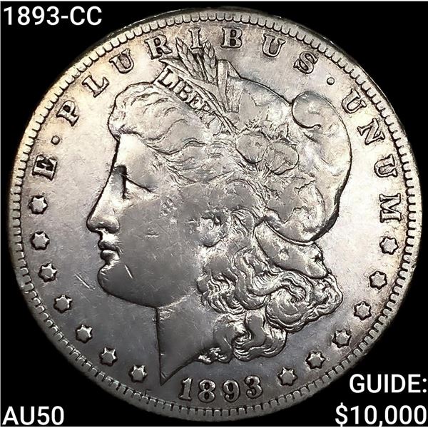 1893-CC Morgan Silver Dollar CLOSELY UNCIRCULATED
