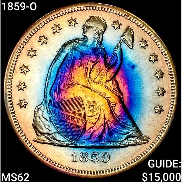 1859-O Seated Liberty Dollar UNCIRCULATED