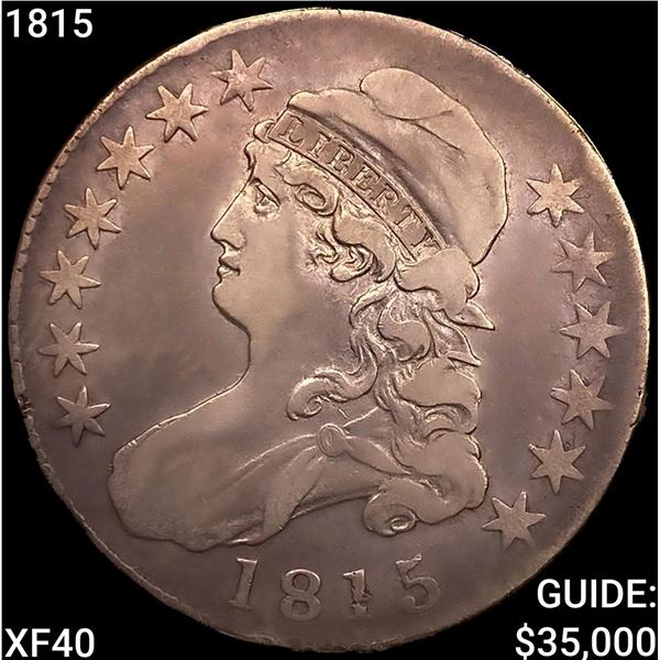 1815 Capped Bust Half Dollar NEARLY UNCIRCULATED