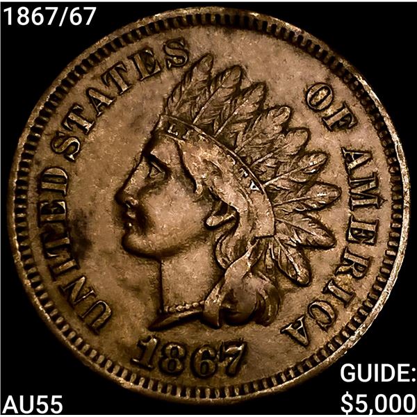 1867/67 Indian Head Cent HIGH GRADE