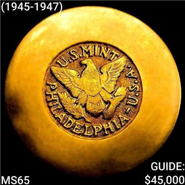 (1945-1947) US ARAMCO Saudi 4 Pound Gold 0.9416oz GEM BU