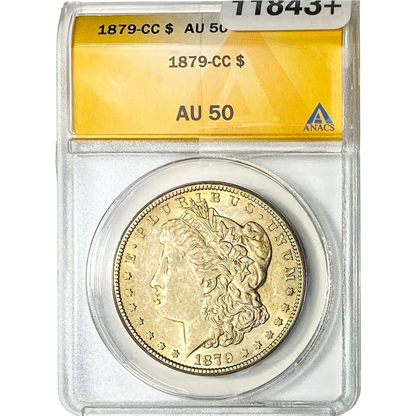 1879-CC Morgan Silver Dollar ANACS AU50