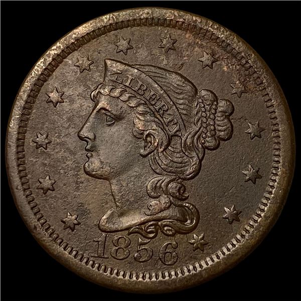 1856 Braided Hair Large Cent CLOSELY  UNCIRCULATED