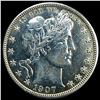 Image 1 : 1907-D Silver Barber Half Dollar CLOSELY  UNCIRCULATED