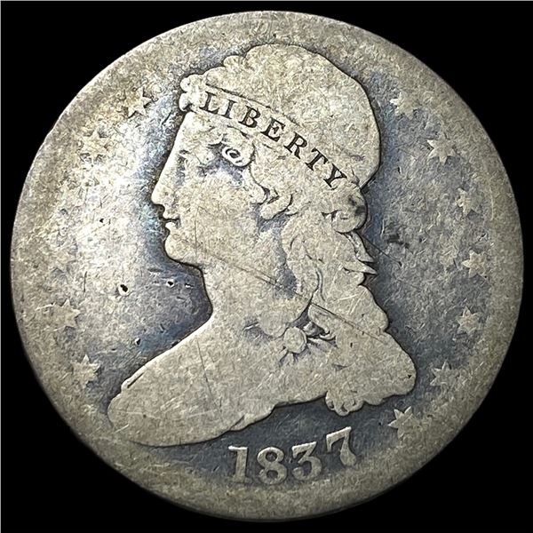 1837 Capped Bust Half Dollar NICELY  CIRCULATED