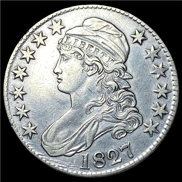1827 Capped Bust Half Dollar CLOSELY  UNCIRCULATED