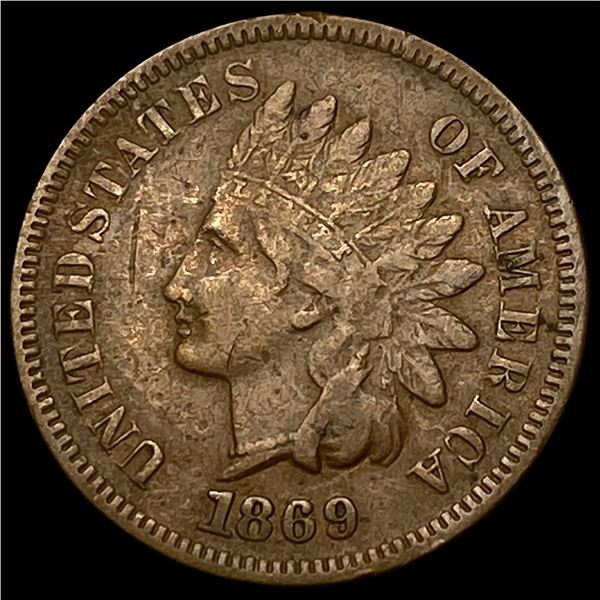 1869 Indian Head Cent NEARLY UNCIRCULATED