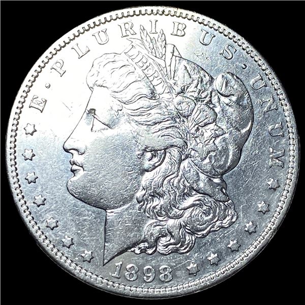 1898 Silver Morgan Dollar NEARLY UNCIRCULATED