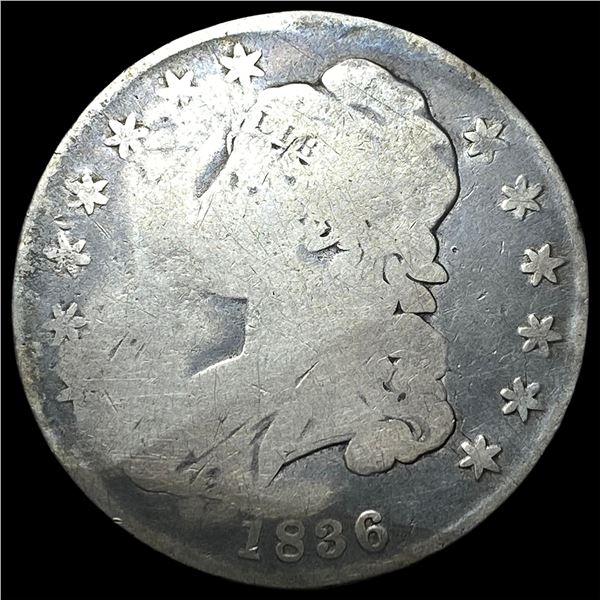 1836 Capped Bust Half Dollar NICELY  CIRCULATED
