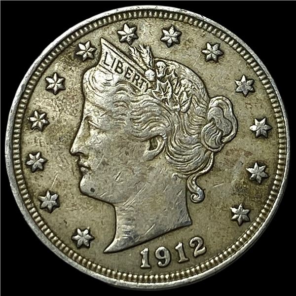 1912 Liberty Head Nickel NEARLY UNCIRCULATED
