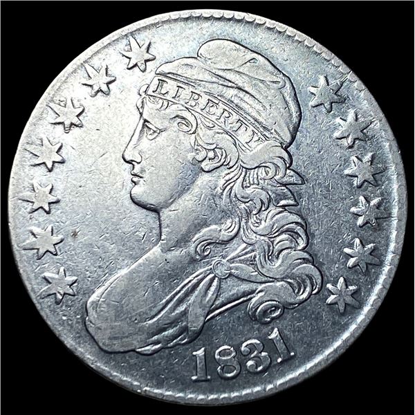 1831 Capped Bust Half Dollar NEARLY  UNCIRCULATED