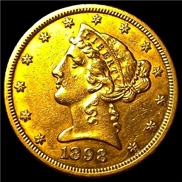 1898-S Gold $5 Half Eagle CLOSELY  UNCIRCULATED