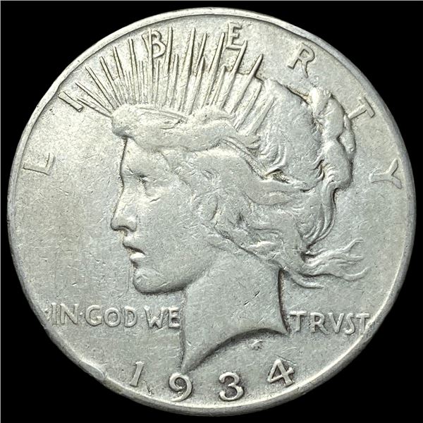 1934 Peace Silver Dollar LIGHTLY CIRCULATED