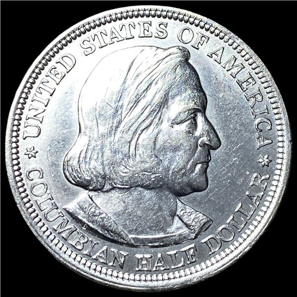 1893 Silver Columbian Half Dollar CLOSELY  UNCIRCULATED