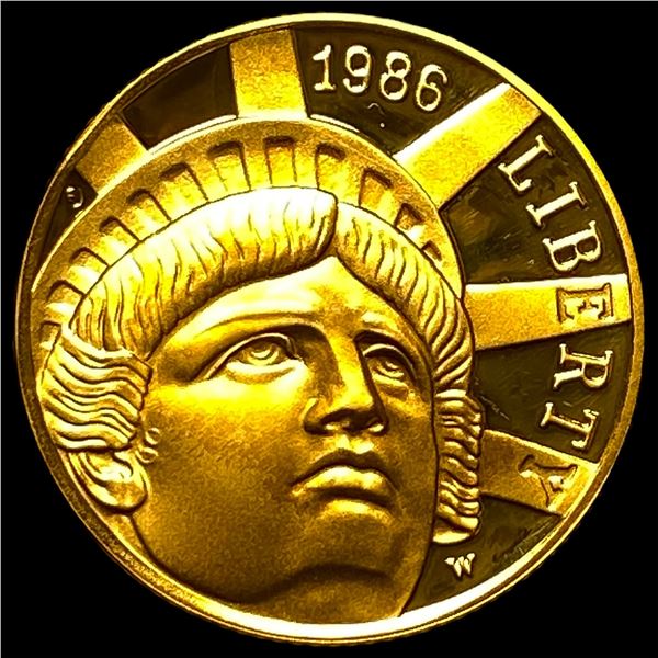 1986-W Gold $5 Statue of Liberty  Commemorative CHOICE PROOF