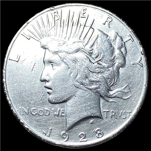 1928 Silver Peace Dollar LIGHTLY CIRCULATED