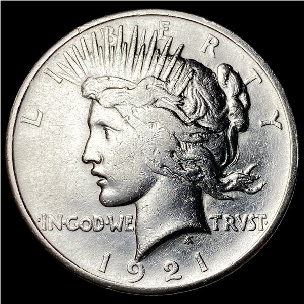 1921 Silver Peace Dollar NEARLY UNCIRCULATED