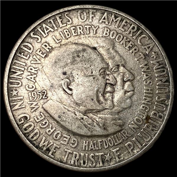 1952 Silver Half Dollar Booker T.  Washington-Carver CLOSELY UNCIRCULATED